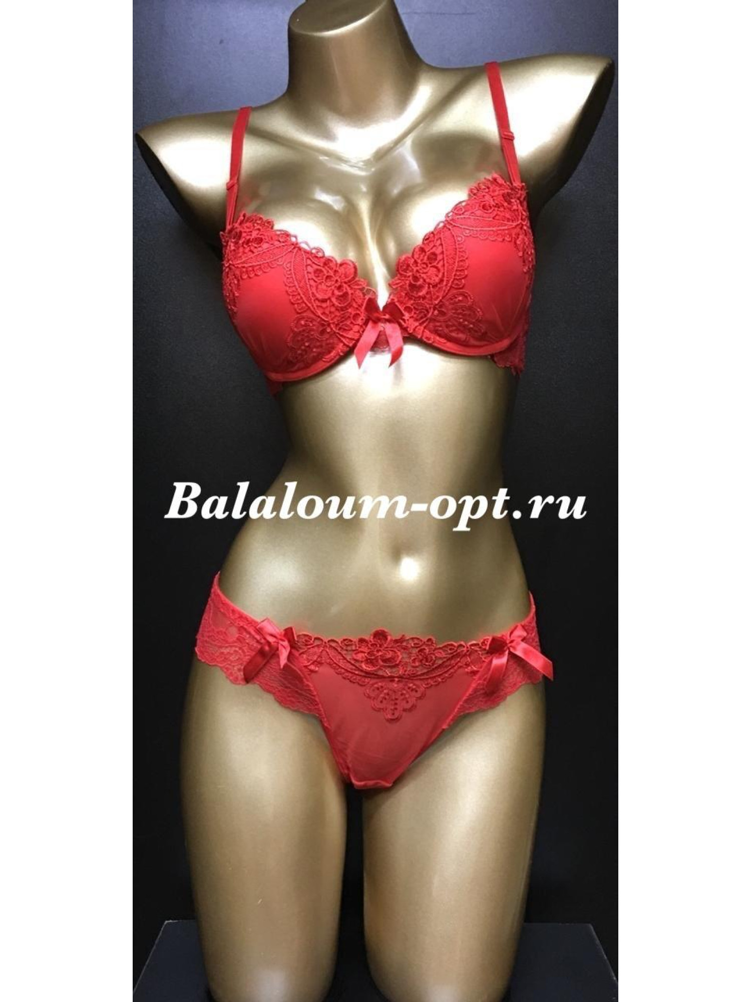 Комплект нижнего женского белья Balaloum А9280 Красный 