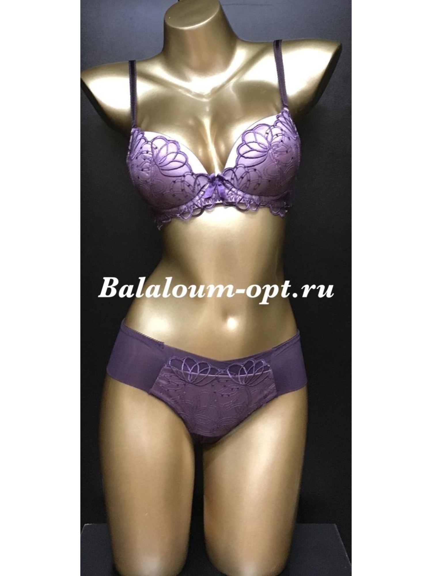 Комплект женского нижнего белья Balaloum А9329 Сиреневый