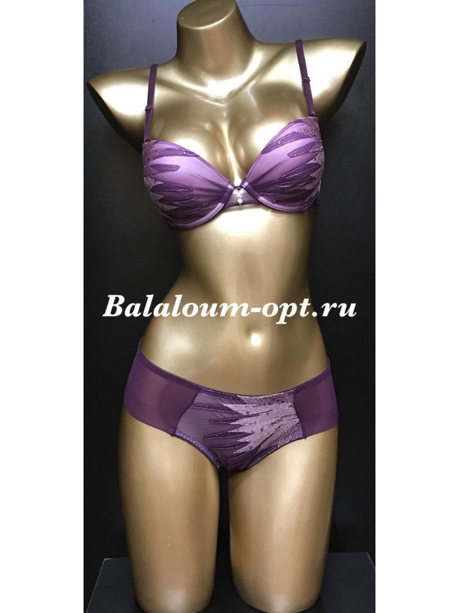 Комплект женского нижнего белья Balaloum А9338 Сиреневый